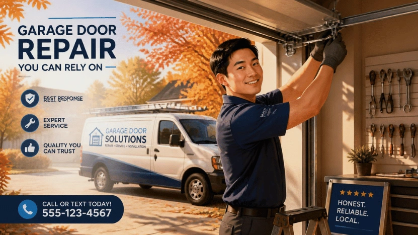 Garage Door Repair: 9 Safe Checks to Diagnose Common Problems, Fix Simple Issues, and Know When to Call a Professional Technician