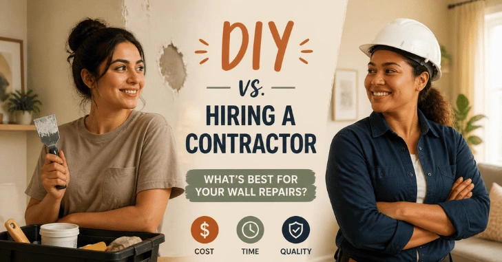 Should You Repair the Wall Yourself or Call a Professional? 