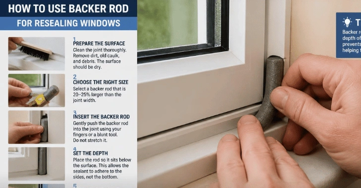 Use Backer Rod correctly