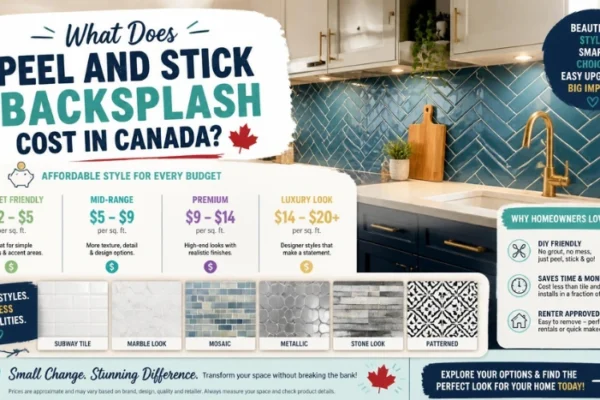 Peel-and-Stick Backsplash: A Canadian Guide to Choosing, Installing, and Making It Last