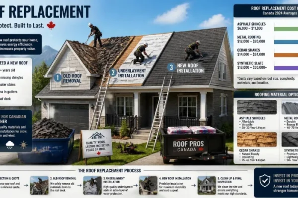 Roof Replacement in Canada: Costs, Warning Signs, Materials, and What to Expect